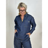 Gaspar Express Anholt Denim Blouse Bluse Blue