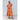 Gaspar Express Athen Flower Kaftan Kjole Orange
