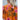 Gaspar Express Athen Flower Kaftan Kjole Orange