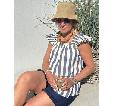 Gaspar Express Carmen Top Top Dark Blue