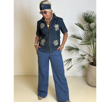 Gaspar Express Coco Waistcoat Vest Blue