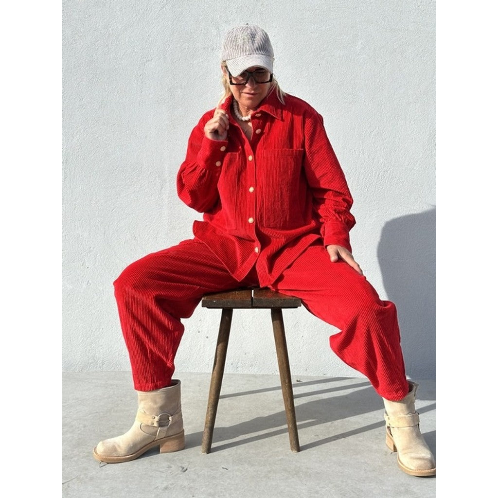 Gaspar Express Colorado Corduroy Pant Bukser Red