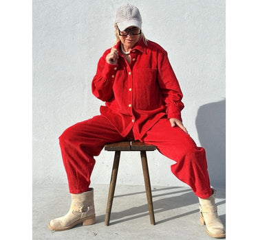 Gaspar Express Colorado Corduroy Pant Bukser Red