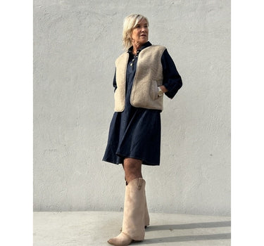 Gaspar Express Duffy Waistcoat Vest Champagne