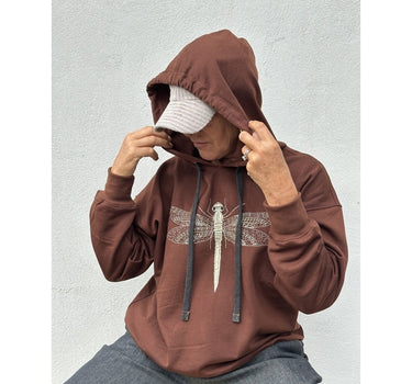 Gaspar Express Haiti Hoodie Sweatshirt Brown