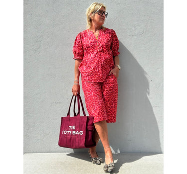 Gaspar Express Honolulu Bermuda Poplin Shorts Pink