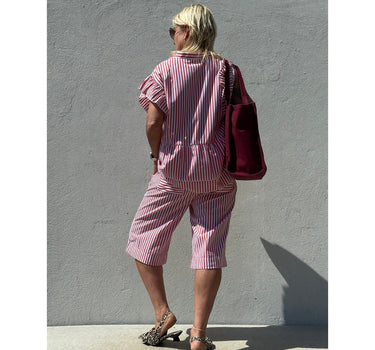 Gaspar Express Honolulu Bermuda Poplin Shorts Red