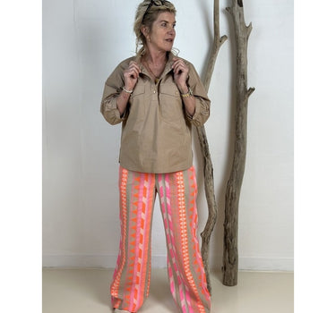 Gaspar Express Honolulu Jacquard Pants Bukser Pink