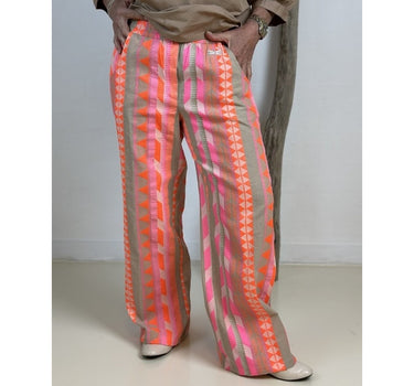 Gaspar Express Honolulu Jacquard Pants Bukser Pink