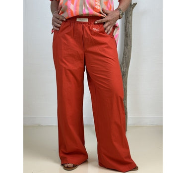 Gaspar Express Honolulu Poplin Bukser Red