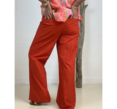 Gaspar Express Honolulu Poplin Bukser Red