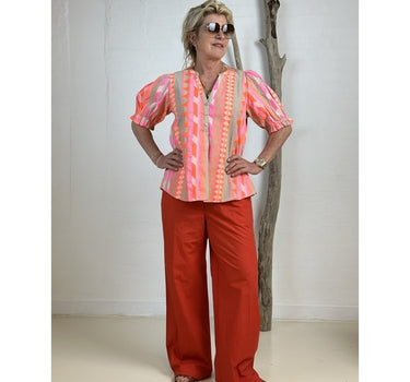 Gaspar Express Honolulu Poplin Bukser Red