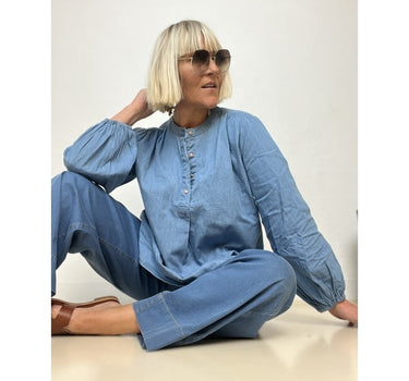 Gaspar Express Læsø Denim Shirt Skjorte Light blue