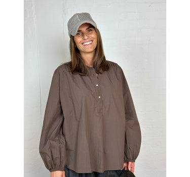 Gaspar Express Læsø Poplin Shirt Skjorte Brown