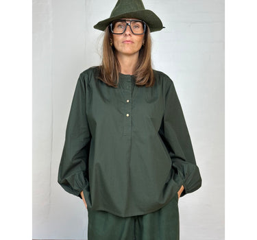 Gaspar Express Læsø Poplin Shirt Skjorte Dark Green