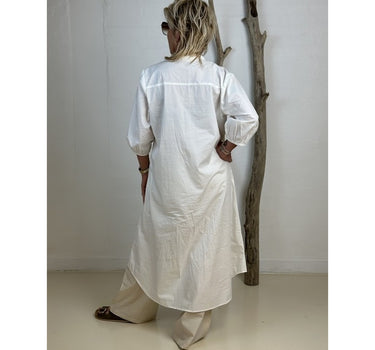 Gaspar Express Love 3/4 Sleeve Kjole White