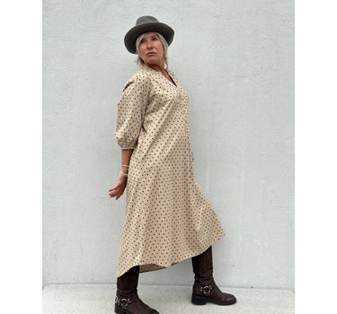 Gaspar Express Love Dot Dress Kjole Sand