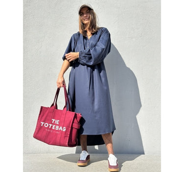 Gaspar Express Love Tencel Dress Kjole Dark Blue