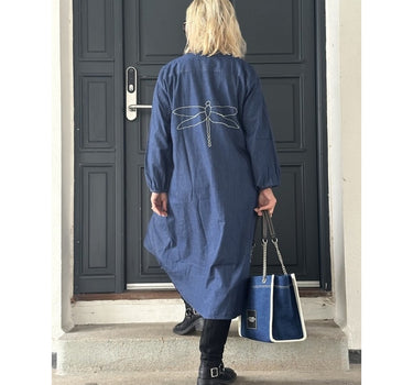 Gaspar Express Luna Denim Dress Kjole Blue