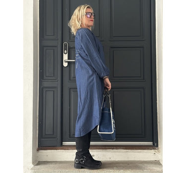 Gaspar Express Luna Denim Dress Kjole Blue