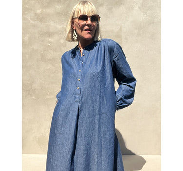 Gaspar Express Luna Denim Dress Kjole Blue