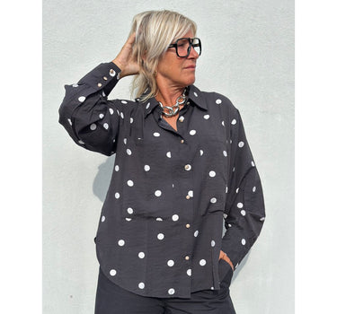 Gaspar Express Malmø Big Dot Shirt Skjorte Black