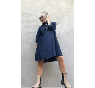 Gaspar Express Malmø Denim Dress Kjole Blue