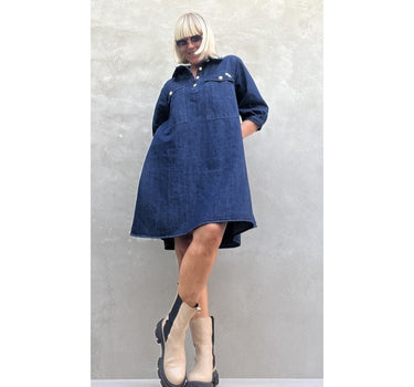 Gaspar Express Malmø Denim Dress Kjole Blue