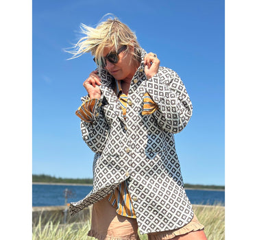 Gaspar Express Stockholm Jacquard Shirt Skjorte Brown