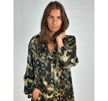 Gaspar Express Miami Camo Dress Kjole Green