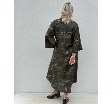 Gaspar Express Mumbai Camo Dress Kjole Dark Green