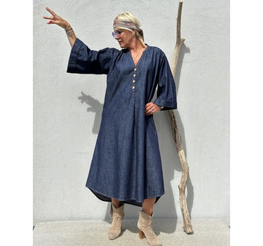 Gaspar Express Mumbai Denim Dress Kjole Blue