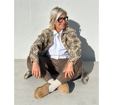 Gaspar Express Stockholm Jacquard Shirt Skjorte Brown