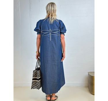 Gaspar Express Tunø Denim Dress Kjole Blue