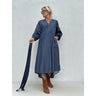 Gaspar Express Tunø LS Denim Dress Kjole Blue