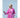 Gaspar Express Yolo Stripe Kimono Kjole Pink