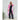 Gaspar Express Yolo Stripe Kimono Kjole Pink