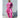 Gaspar Express Yolo Stripe Kimono Kjole Pink